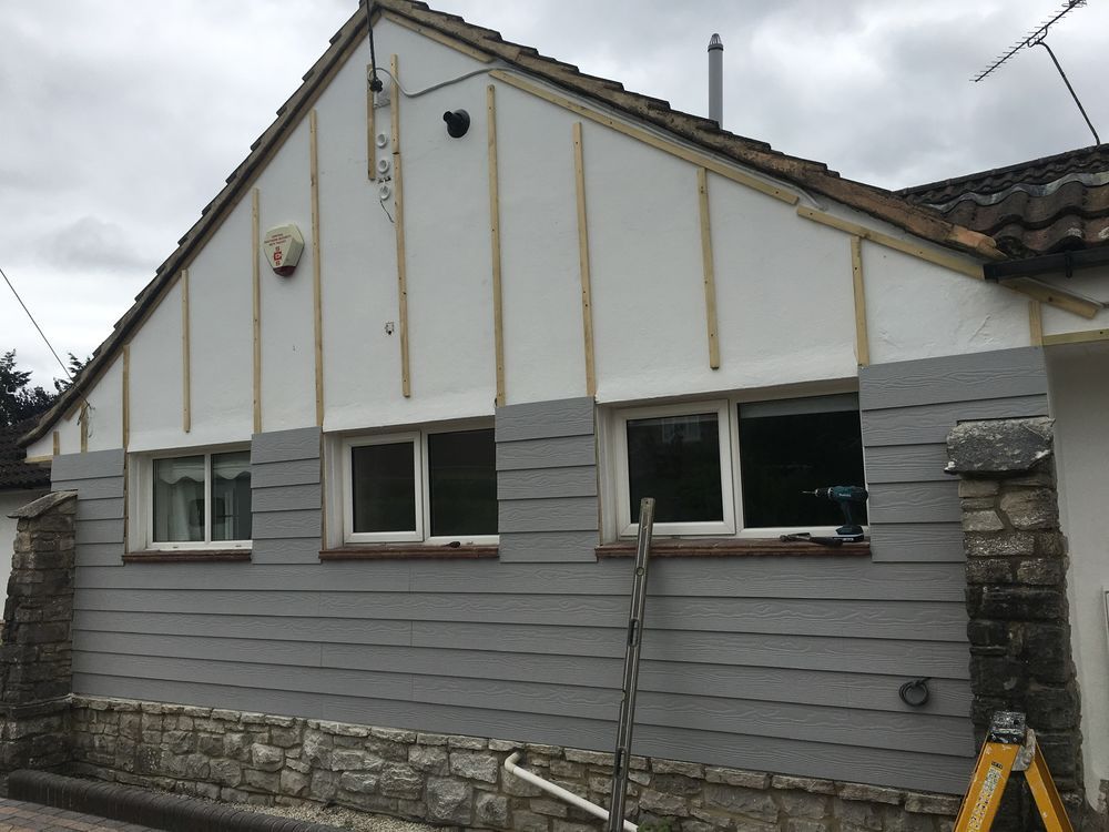 Modern external cladding installation