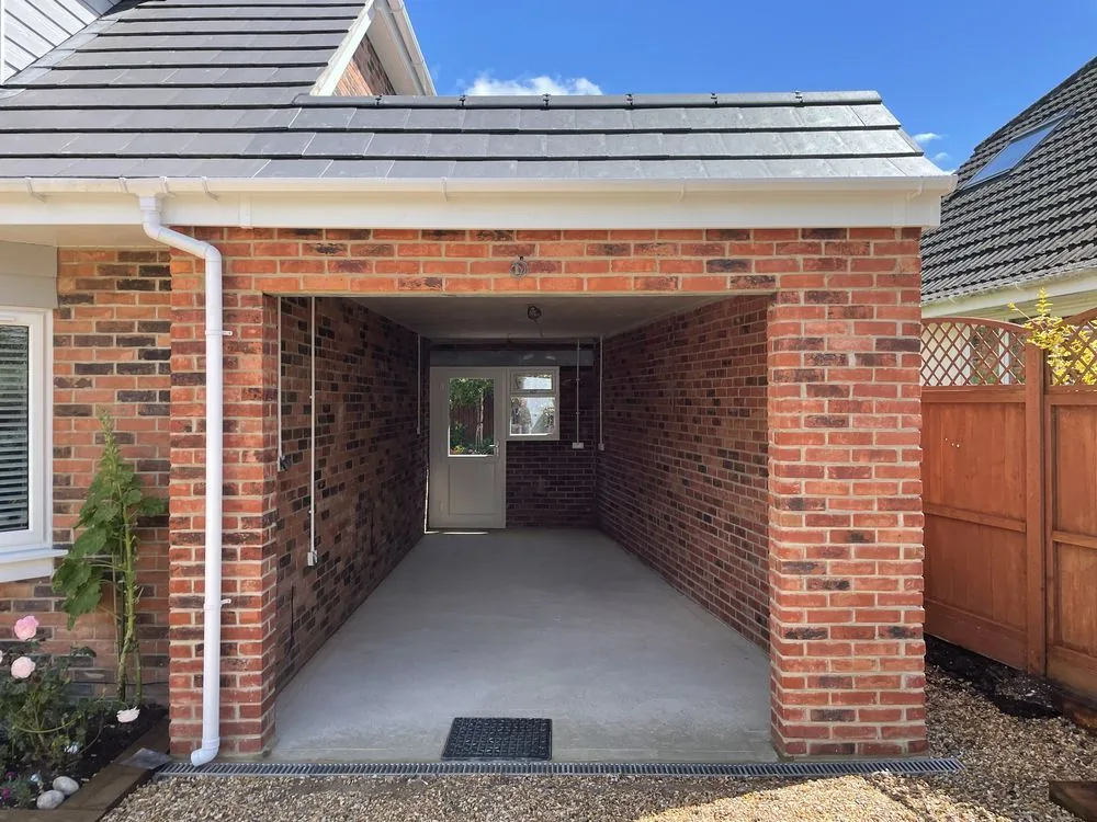 Completed garage construction in Bournemouth